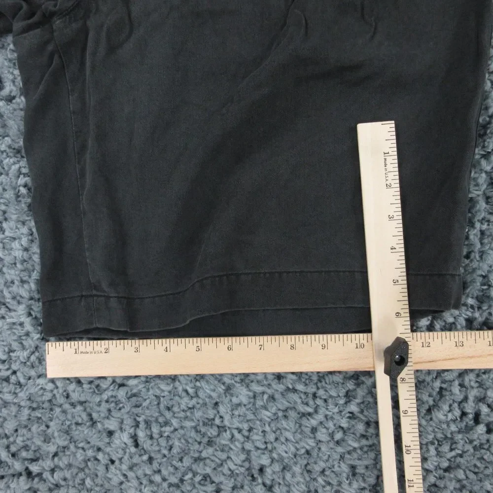 Tori Richard Shorts Mens 40 Black Weathered Pleated Chino 39x10* '